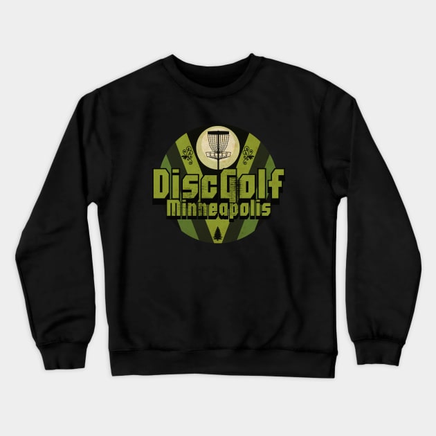 Disc Golf Minneapolis Crewneck Sweatshirt by CTShirts